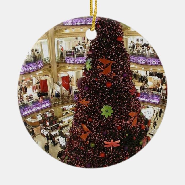 Ornamento de Árvore de Natal de Paris Lafayette (Frente)