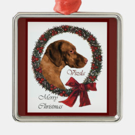 Ornamento de Árvore de Natal Vizsla