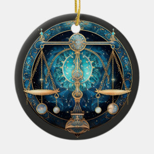 Ornamento de Astrologia Personalizada por Libra Zo