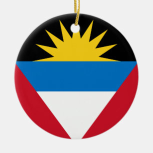 ornamento de bandeira de Antígua e Barbuda