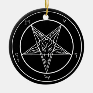 Ornamento de Baphomet, cerâmico