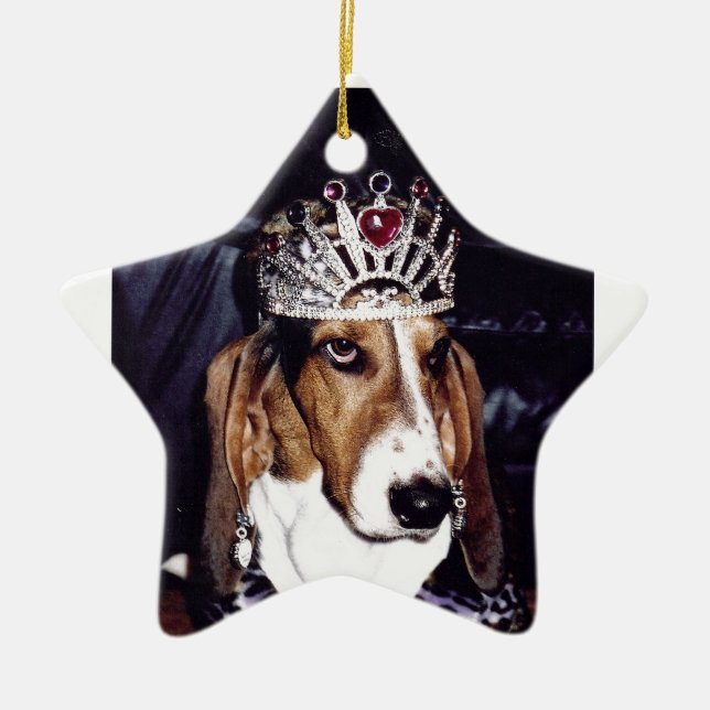 Ornamento de Basset Hound (Frente)