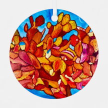 Ornamento de Blasing Cactus Metal