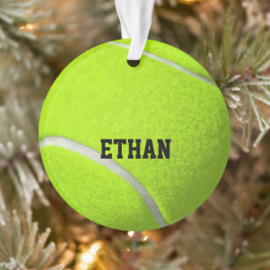 Ornamento de Bola de Tênis Personalizada