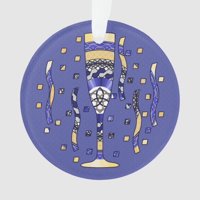 Ornamento de Brinde de Ano Novo (Frente)