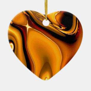 Ornamento de bronze abstrato