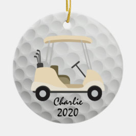 Ornamento de Carrinho de Golfe