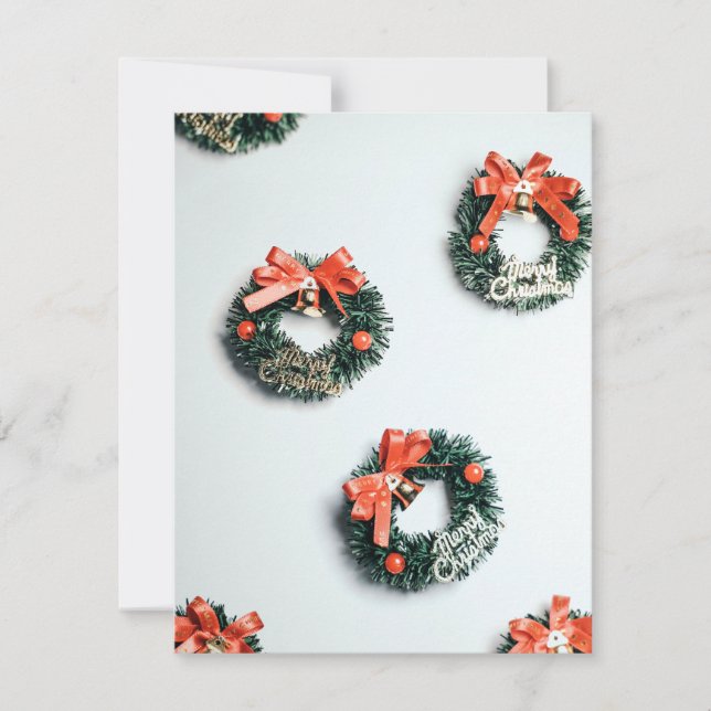 Ornamento de Cartão de Natal com aspas (Frente)