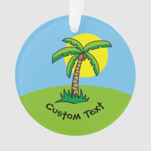 Ornamento de Cartoon Palm Tree