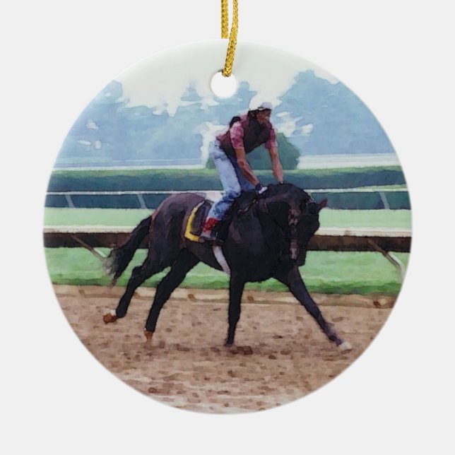 Ornamento de cavalos de corrida (Frente)