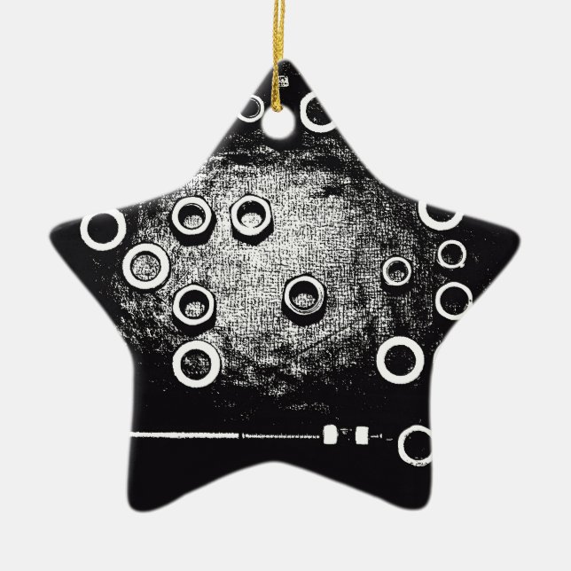 Ornamento De Cerâmica Вolt e porca (Frente)