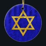 Ornamento De Cerâmica חֲנֻכָּה de Chanukah Hanukkah<br><div class="desc">Ornamento do חֲנֻכָּה de Chanukah Hanukkah</div>