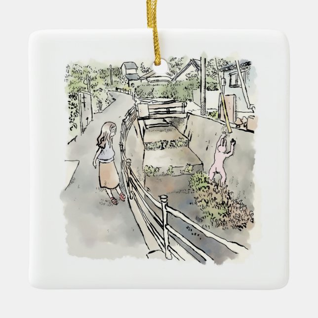 ORNAMENTO DE CERÂMICA されにくじ (Frente)