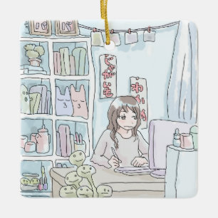 ORNAMENTO DE CERÂMICA さ に い し 雑 じ 貨 棚