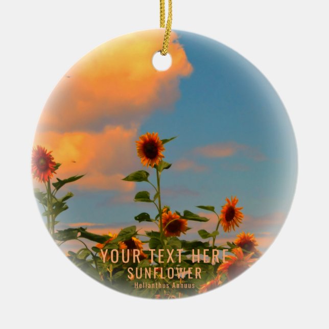 ORNAMENTO DE CERÂMICA ひまわり (Frente)
