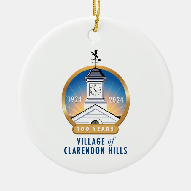 Ornamento De Cerâmica 100 anos (Frente)