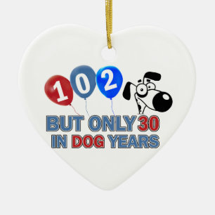 Ornamento De Cerâmica 102th design dos anos de idade