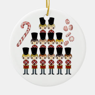 Ornamento De Cerâmica 12 dias de Natal