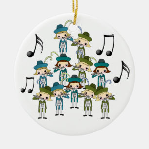 Ornamento De Cerâmica 12 dias de Natal