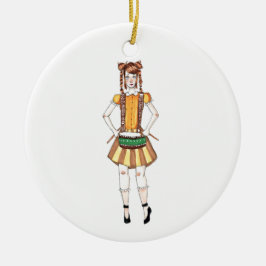 Ornamento De Cerâmica 12 dias do rufar dos bateristas do Natal