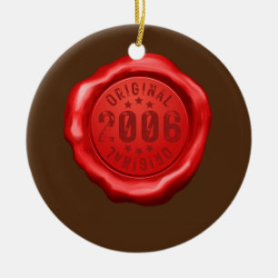 Ornamento De Cerâmica 16ª Menina de Aniversário Original 2006 16 anos