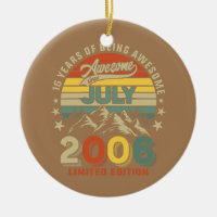 16.º Aniversário 16 Anos Incrível Desde julho de 2