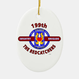 Ornamento De Cerâmica 199TH BRIGADA da INFANTARIA "O REDCATCHERS "
