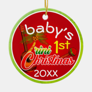 Ornamento De Cerâmica 1rua do bebê Trini Natal