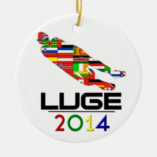Ornamento De Cerâmica 2014: Luge