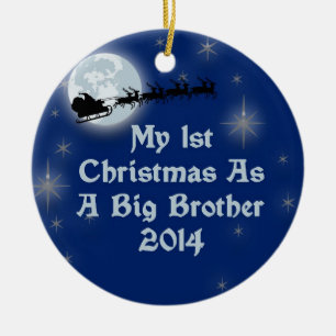 Ornamento De Cerâmica 2014 meu ø Natal como um big brother