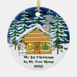 Ornamento De Cerâmica 2015 meu Natal Home novo