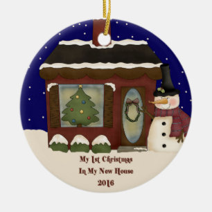 Ornamento De Cerâmica 2016 meu boneco de neve Home novo do Natal