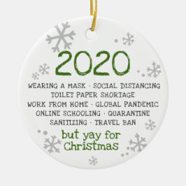 Ornamento De Cerâmica 2020 Chupou Mas Yay Para O Natal