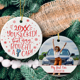 Ornamento De Cerâmica 2021 sugou, mas comprou um carro divertido com um 