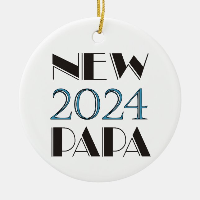 Ornamento De Cerâmica 2024 Nova Ornament (Frente)