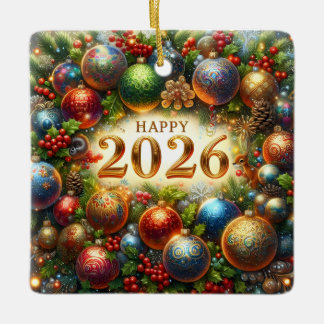Ornamento De Cerâmica 2026 Christmas Tree Ornament