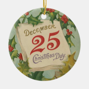 Ornamento De Cerâmica 25 de dezembro dia de Natal