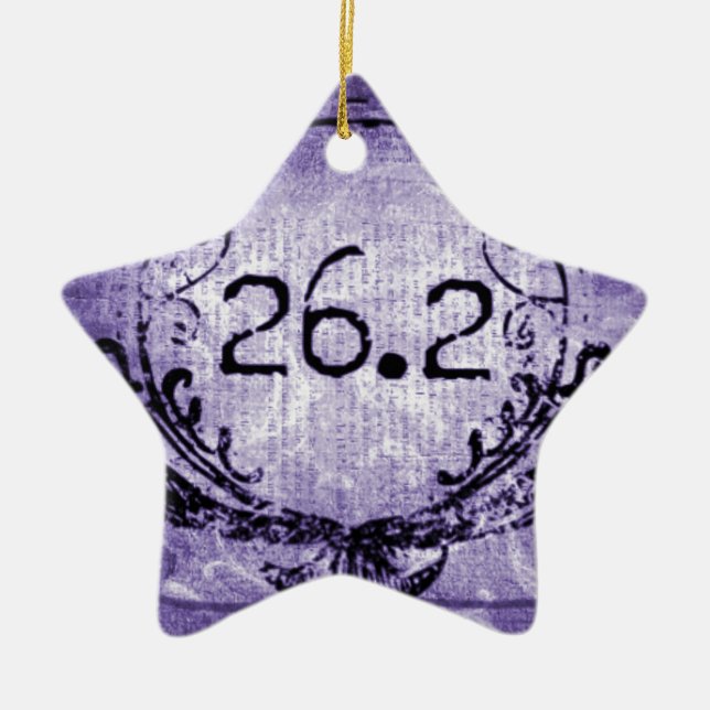 Ornamento De Cerâmica 26,2 Roxo da crista (Frente)