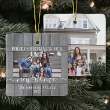 2 Foto Nova Casa Primeira Faux Cinza de Natal