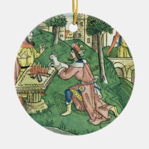 Ornamento De Cerâmica 2 reis 16 9-16 as pessoas de Damasco são tomados