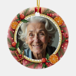 Ornamento De Cerâmica 2 sided Memorial Christmas Forever Near – Memorial