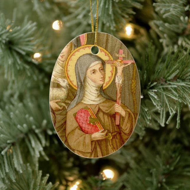 Ornamento De Cerâmica 2for1 Santos: dois Santos mais pobres (SAU 027) (Árvore)