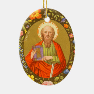 Ornamento De Cerâmica 2por1 Santos: SS. Pedro e Paulo