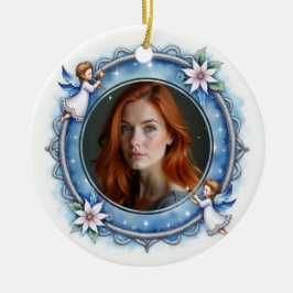 Ornamento De Cerâmica 2sided Memorial Celestial Remembrance