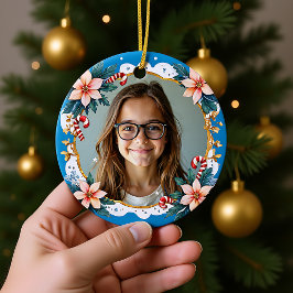 Ornamento De Cerâmica 2sided Memorial Christmas Sweetest Star