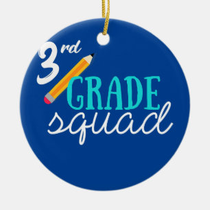 Ornamento De Cerâmica 3º Grau Esquadrão 3º Equipe de Estudantes