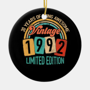 Ornamento De Cerâmica 30 Anos De Idade Incrível Em aniversário de 30 a