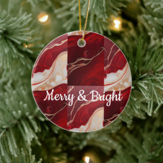 Ornamento De Cerâmica 3D Double-Sided Ceramic Christmas Ornament