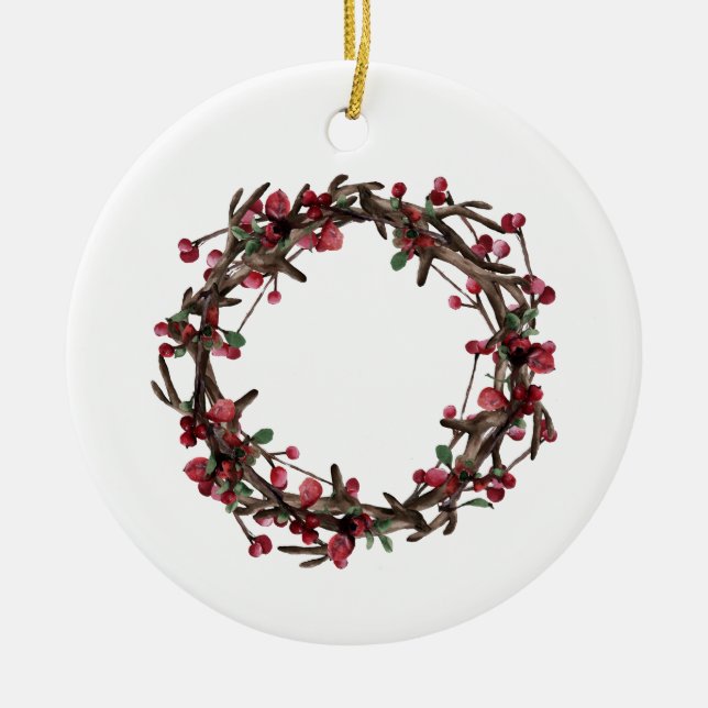 Ornamento De Cerâmica 4 Colagem de Fotos | Família de Cartões de natal p (Frente)