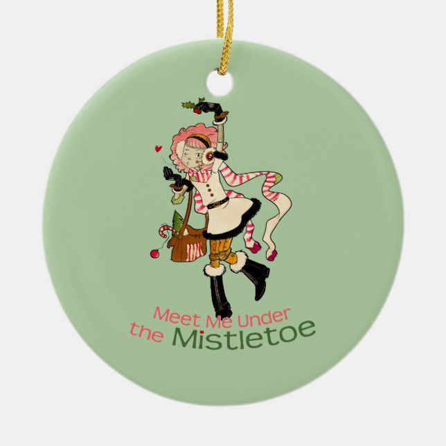 Ornamento De Cerâmica 4 monstro pequenos - feriado de Nessa (Frente)